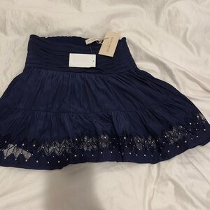 Ramy Brook Deep Blue Hartford Skirt